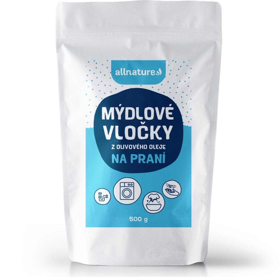 ALLNATURE Mýdlové vločky z olivového oleje 500 g - Mýdlové vločky z olivového oleje 500 g