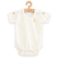 NEW BABY Kojenecké body s krátkým rukávem z organické bavlny Olivy