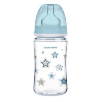 Canpol babies Láhev se širokým hrdlem NEWBORN BABY 240ml modrá
