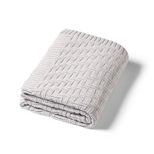 BABYONO Deka z organické bavlny pletená 75 x 100 cm 0m+