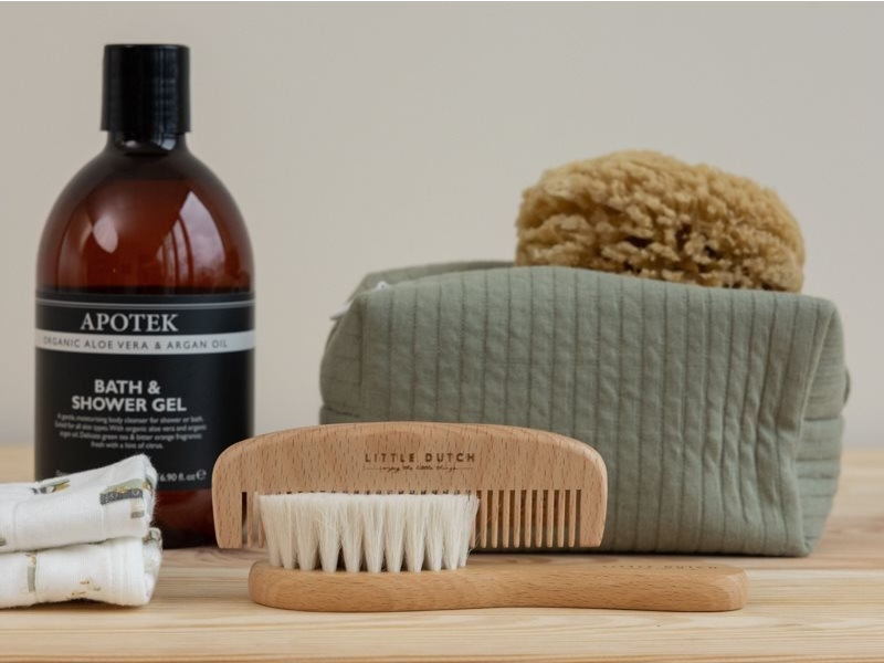 LITTLE DUTCH Dětský hřeben a kartáč dřevěný