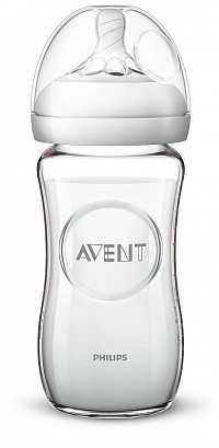 Philips Avent láhev Natural Response skleněná transparentní 240 ml