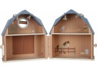 LITTLE DUTCH Domeček pro panenky dřevěný přenosný Farma