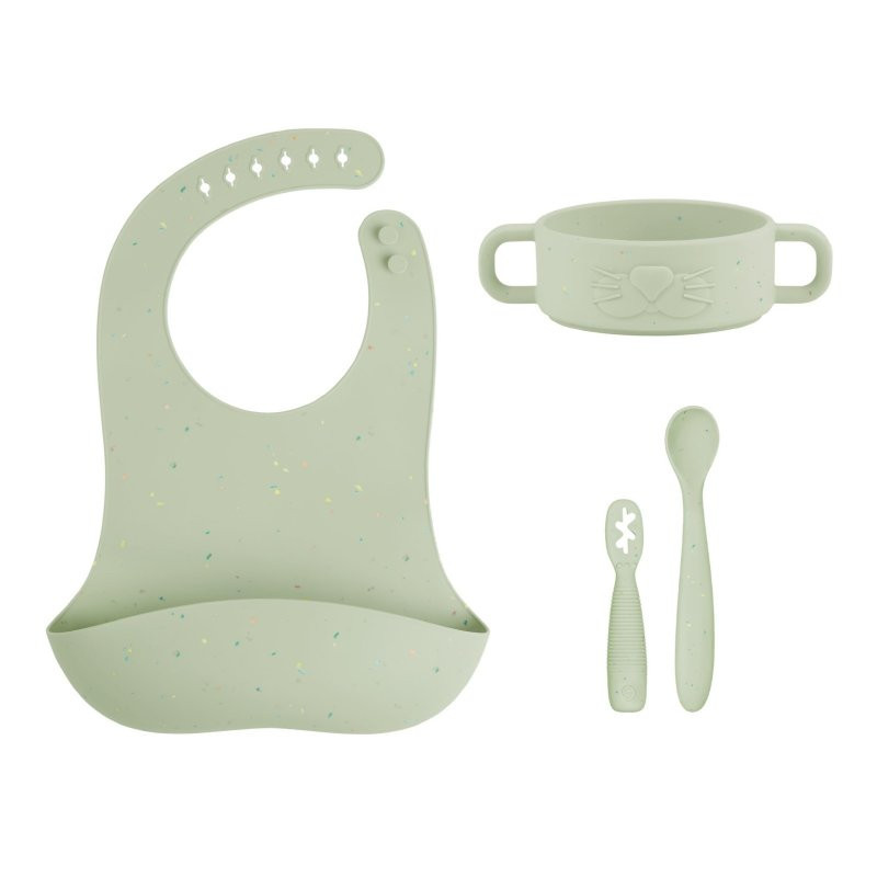 BABYMOOV Silikonová jídelní sada Baby First MEAL SET Mini
