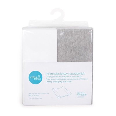 Light Grey Melange+White