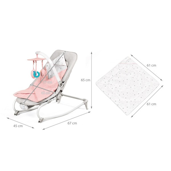 Houpátko vibrující s melodií Felio 3v1 Light 0m+, do 18kg, Kinderkraft 2019
