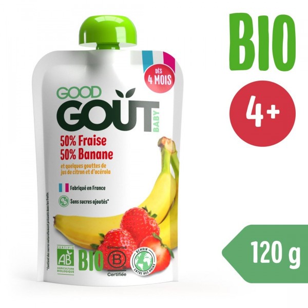 Good Gout BIO Jahoda s banánem (120 g)