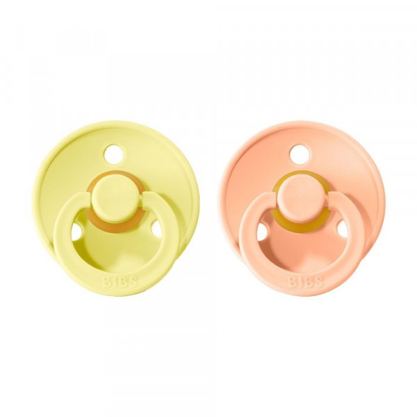 Bibs Colour vel.1 z přírodního kaučuku 2ks - Sunshine & Peach Sunset