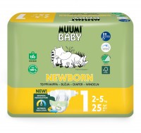 Muumi Baby 1 Newborn 2–5 kg (25 ks), eko pleny