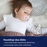 LOVI Dudlík svítící silikonový dynamický CAPICHILL 6-18m 2ks