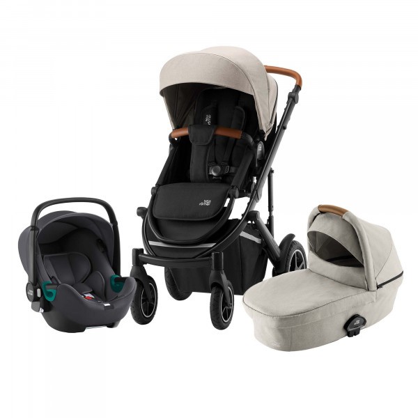 Set kočárek Smile III + hluboká korba + autosedačka Baby Safe iSense