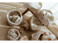 LITTLE DUTCH Košík textilní oboustranný extra velký Pure