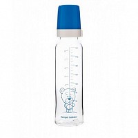 Canpol babies láhev skleněná s jednobarevným potiskem 240ml Teddy Friend Canpol babies láhev skleněná s jednobarevným potiskem 240ml Teddy Friend