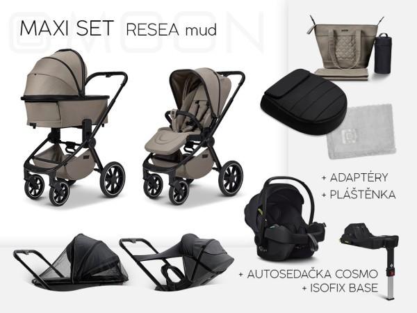 MOON RESEA +  Maxi set Kombinovaný kočárek