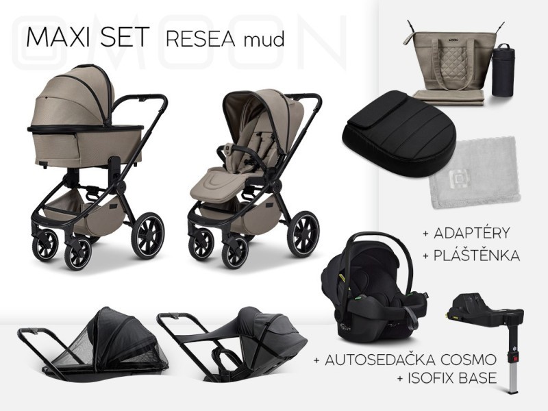 MOON RESEA +  Maxi set Kombinovaný kočárek