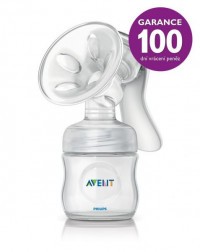 PHILIPS AVENT Odsávačka mateřského mléka Natural se zásobníkem 125 ml + AQUAINT 500 ml
