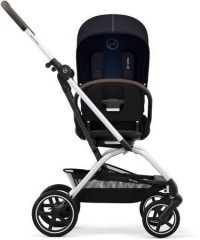 Kočárek CYBEX Eezy S Twist+2 2022, moon black (silver frame)