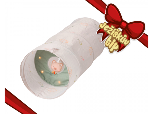 TAF TOYS Prolézací tunel Glow & Crawl