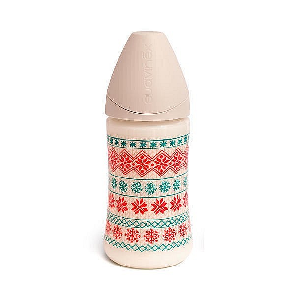 Suavinex ZIMA | LÁHEV 270 ml KULATÁ SAVIČKA silikon SUAVINEX LÁHEV 270 ml Kulatá savička 3-poziční - kolekce WINTER