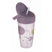LOVI Hrneček se slámkou LOVELY 350ml holka
