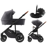 BRITAX RÖMER Set kočárek Smile 5Z + hluboká korba + autosedačka Baby-Safe PRO