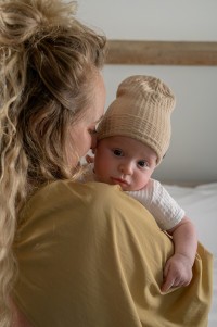 LODGER Beanie Seersucker Beige