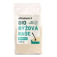 ALLNATURE Bezlepková Rýžová kaše instantní BIO 200 g