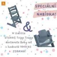 AKČNÍ SET Stokke® Tripp Trapp® židlička + Baby Set AKČNÍ SET Stokke® Tripp Trapp® židlička + Baby Set