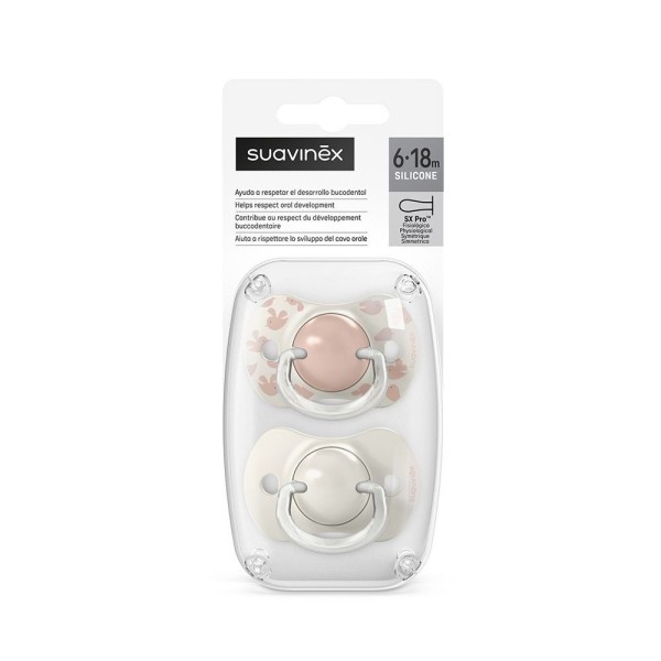 SUAVINEX Dudlík SX PRO fyziologický BIRDIES 6/18m 2 ks