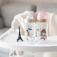 CANPOL BABIES Lahev se širokým hrdlem BONJOUR PARIS 240ml