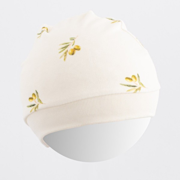 NEW BABY Kojenecká čepička z organické bavlny Olivy