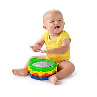 HRAČKA BUBEN HUDEBNÍ A SVÍTÍCÍ LIGHT & GIGGLE DRUM ™ 6-36 M