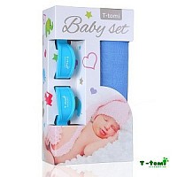 Baby set - bambusová osuška + kočárkový kolíček