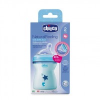 CHICCO Láhev kojenecká Natural Feeling 250 ml, 2m +