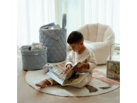 LITTLE DUTCH Košík textilní oboustranný extra velký Pure