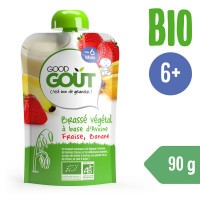 GOOD GOUT BIO OVESNÝ DEZERT S JAHODOU A BANÁNEM 90 G