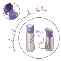 B.BOX Náhradní víčko pro Termosku na pití s brčkem