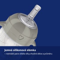 LOVI První hrneček se slámkou a závažím 150 ml