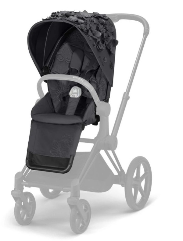 CYBEX Platinum Priam Seat Pack Simply Flowers Dark Grey