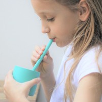 MINIKOIOI Brčko silikonové - 2 ks s kartáčkem