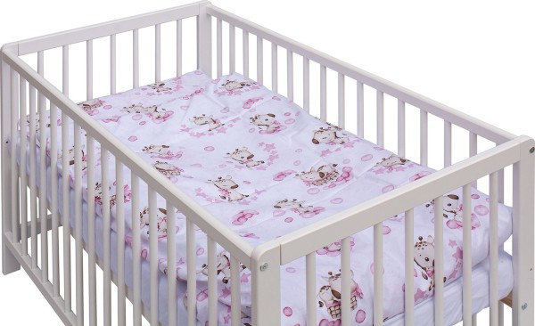 SCARLETT Dětská postýlka s kompletní výbavou Scarlett Fiki 120 x 60 cm