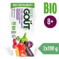 Good Gout BIO Špagety s lilkem a hovězím masem (2x190 g)