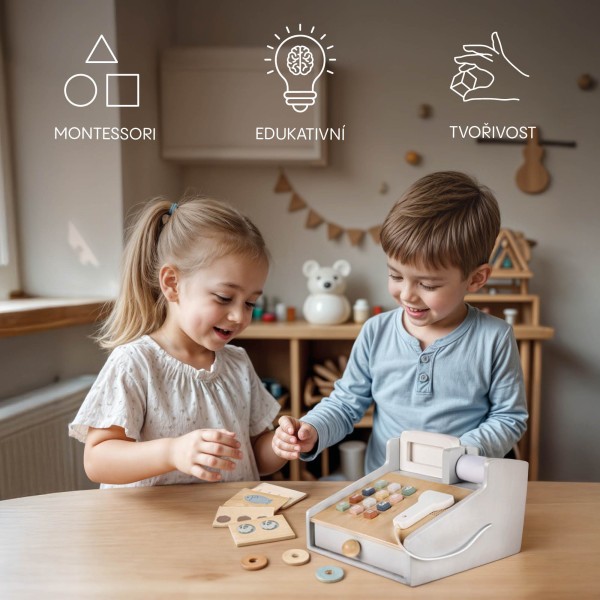 ZOPA Dřevěná pokladna set
