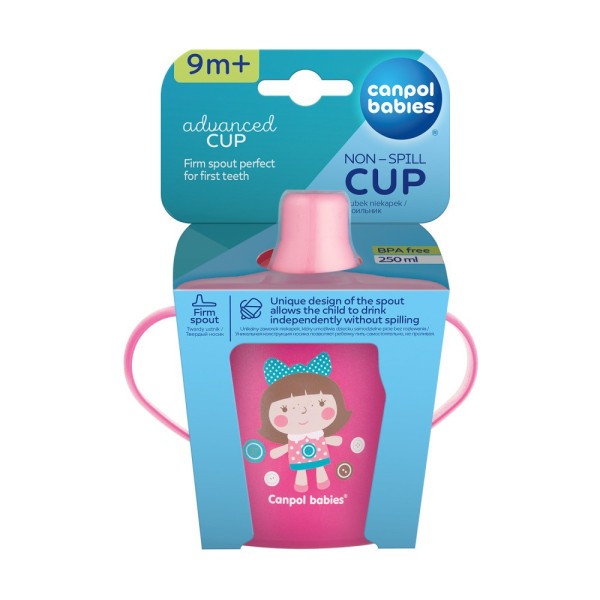 CANPOL BABIES Nevylévací hrneček TOYS 250ml