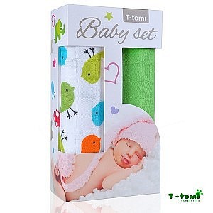 Baby set - 2x bambusová osuška