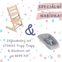 AKČNÍ SET Stokke® Tripp Trapp® židlička + Newborn Set AKČNÍ SET Stokke® Tripp Trapp® židlička + Newborn Set