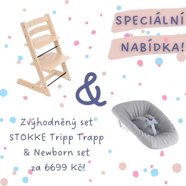 AKČNÍ SET Stokke® Tripp Trapp® židlička + Newborn Set