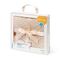 BABYONO Deka z merino vlny 75 x 100 cm dark beige 0m+