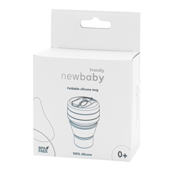 NEW BABY Silikonový skládací hrnek 350 ml  2v1