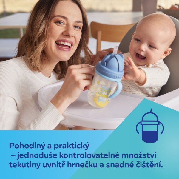 CANPOL BABIES Nevylévací hrneček se slámkou a závažím EXOTIC ANIMALS 270ml